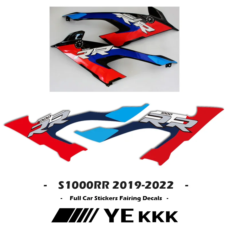 

For S1000RR S 1000 RR 2019 2020 2021 2022 Side Fairing Stickers No OEM BMW M1000RR Fairing Shell Sticker Decal