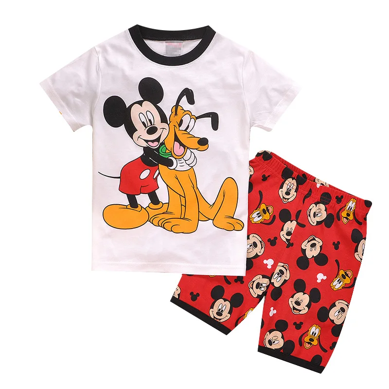 Caldo pigiama a maniche corte e pigiama vestito Pluto Mickey anniversario bambini pigiameria cotone indumenti da notte vestiti pigiama set regalo