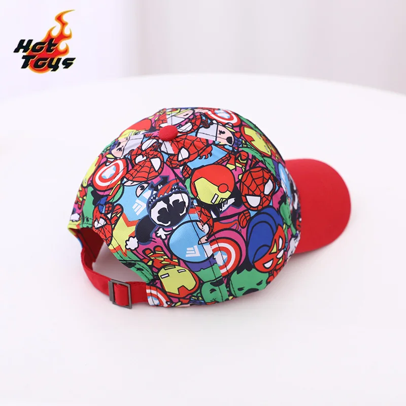 Hot Toys Spiderman Cap Marvel Cartoon Printing Kids Baseball Caps Boys Girls Hip Hop Sunhats Outdoor Spring Autumn Child Hat