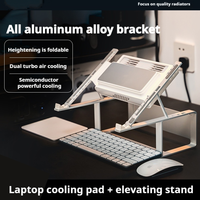 Gaming Laptop Cooler For Macbook AirPro Dell Notebook Cooling Pad Desktop Heighten Heat Sink Laptop Stand Semiconductor Radiator