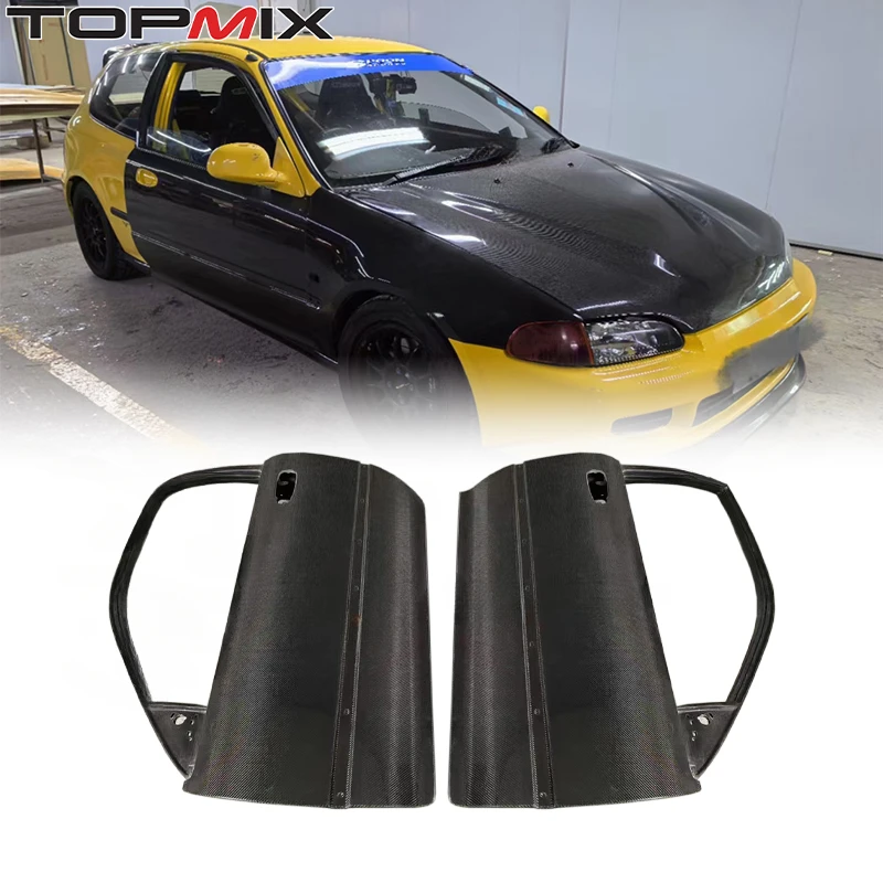 

For Honda 1991-1995 Civic EG OEM Style Carbon Fiber Door