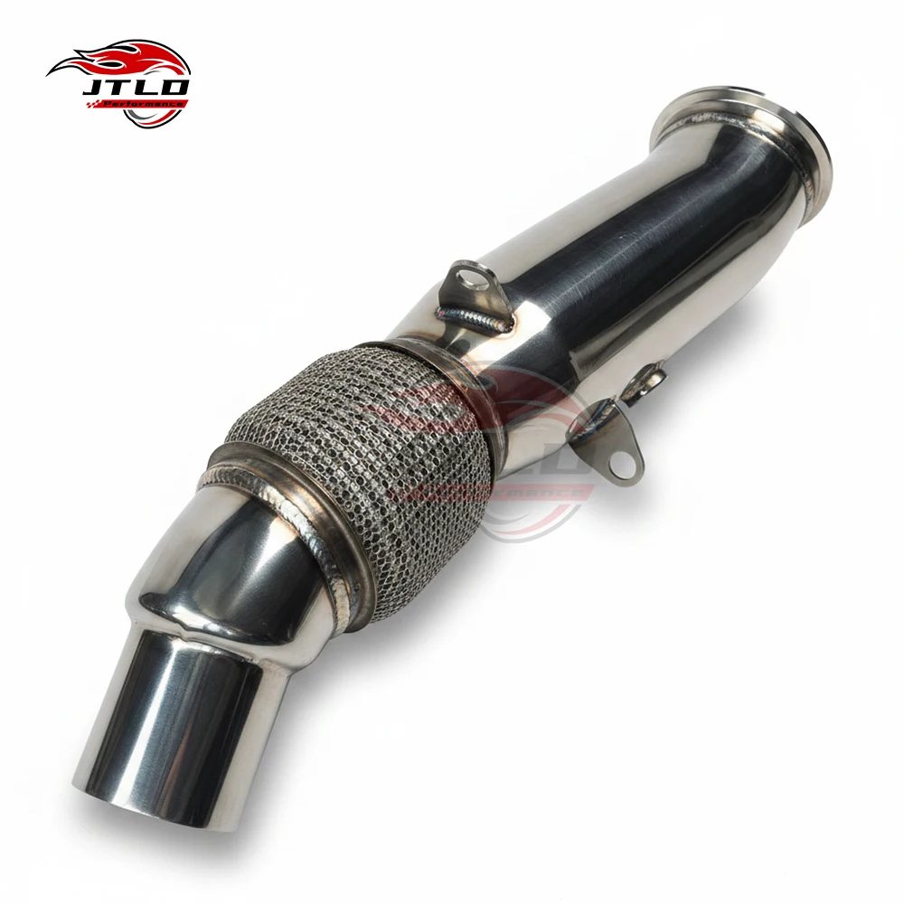 Premium Racing Downpipe For BMW N20 (F20/F30/F32) | Hooked Mesh Style Exhaust Pipe For 320i 328i 428i