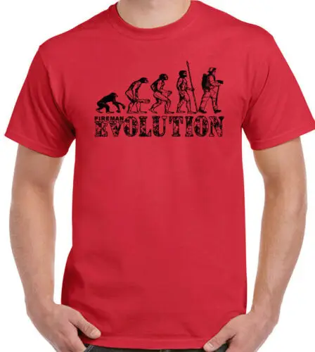 Fireman T-Shirt Firefighter Evolution Mens Funny Fire Brigade Service Gift Top