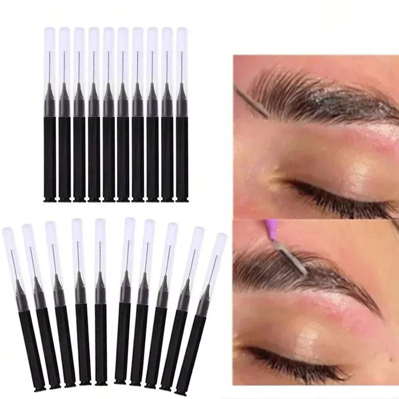 Mini cepillo desechable para cejas, cepillos portátiles para levantamiento de cejas, peine para pestañas, aplicadores de extensión de pestañas, herramienta de maquillaje, 10/50 Uds.