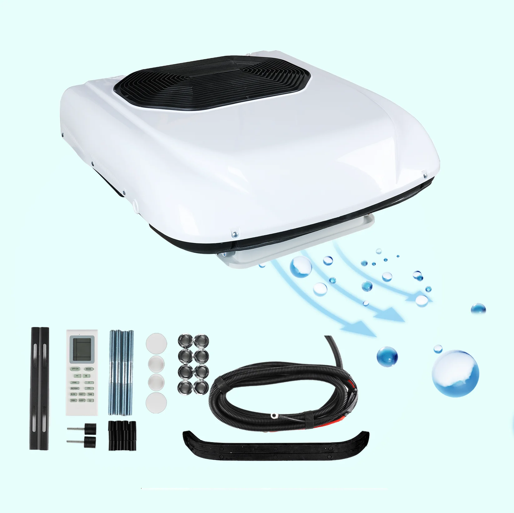 

Air Conditioning System 12v 24v Truck Parking Cooler Overhead Rooftop Portable Air Conditioner