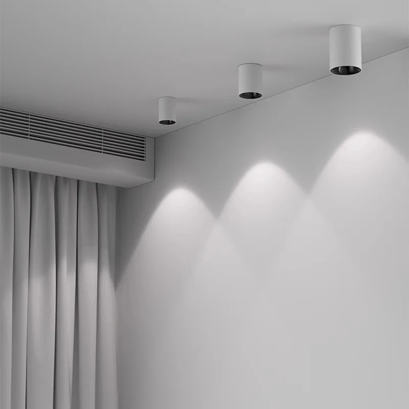 Factory Outlet COB Surface Mounted Anti-glare All-aluminum Ceiling Light Downlight Spotlight for Indoor Lighting