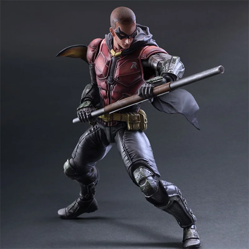 Play Arts Arkham Knight Nr.2 Batman Robin Actionfigur PVC Sammlerstück Batman Auf Lager Modell Spielzeug Geburtstagsgeschenke 26CM – Detail 8
