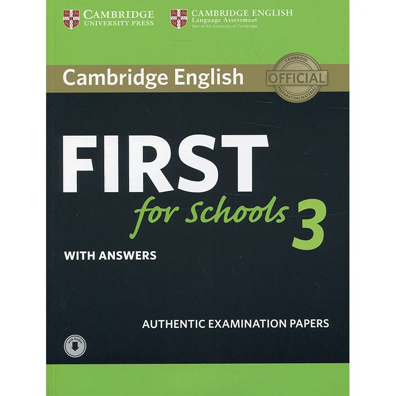 

Cambridge English First For Schools 3 Students Book With Answers With Audio Cambridge ESOL 9781108380850