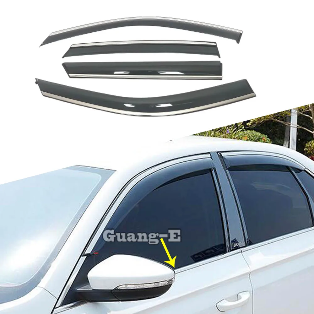 

Car Window Visor Sun Shade Rain Guard Deflector Cover Auto Exterior Accessories For Chevrolet Trax Seeker 2022 2023 2024+