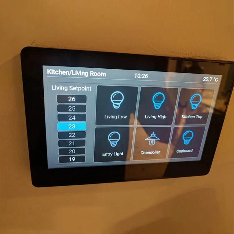 Integrated I/O GPIO Android Touch Panel With Inwall Mount