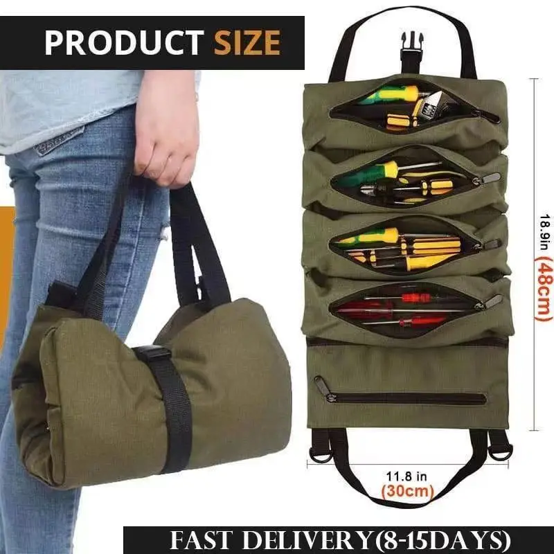 

Car tool bag Multi-purpose tool bag wrench organizer small shoulder tool bag hanging zipper carrier tote bag