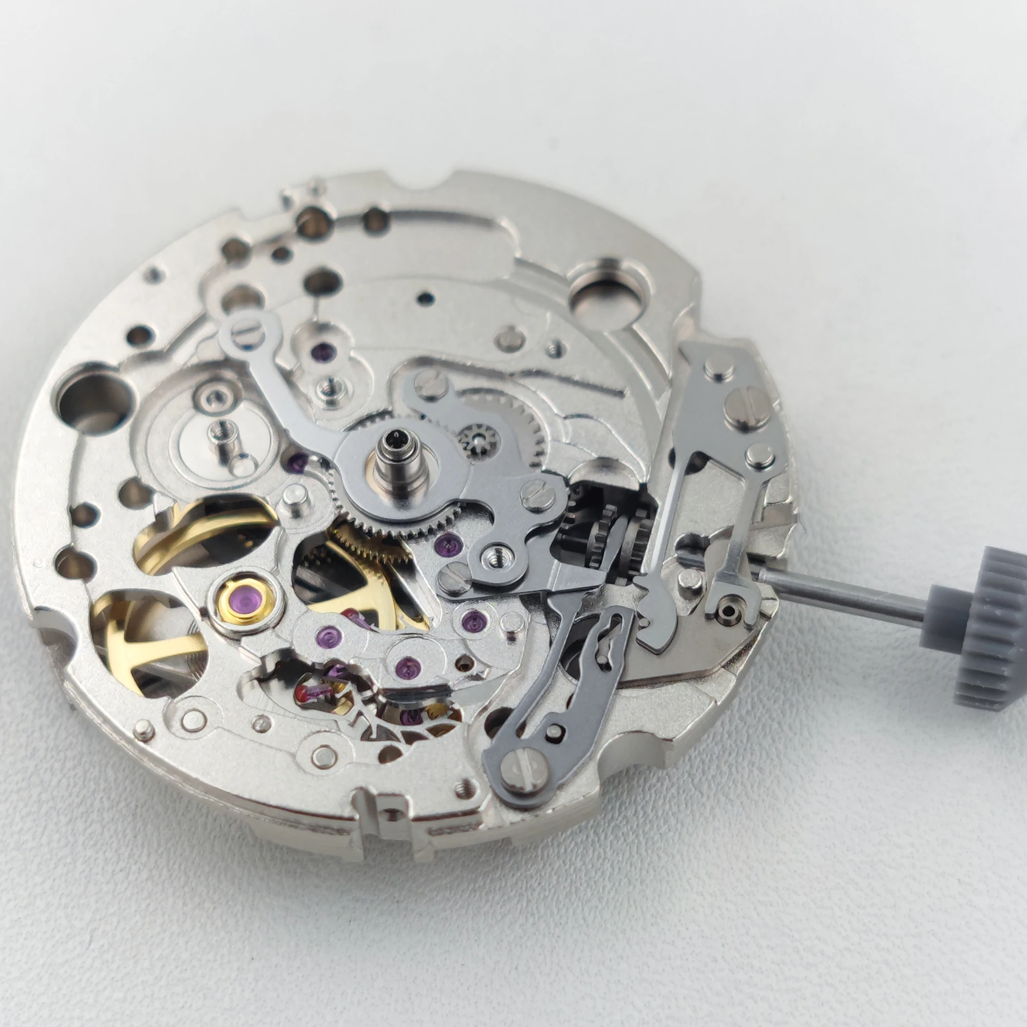Classic Miyota 82S0 Automatic Movement 21 Jewels Open-Heart Skeleton Mechanical Movement for Mens Watch Stop Second Device Japan