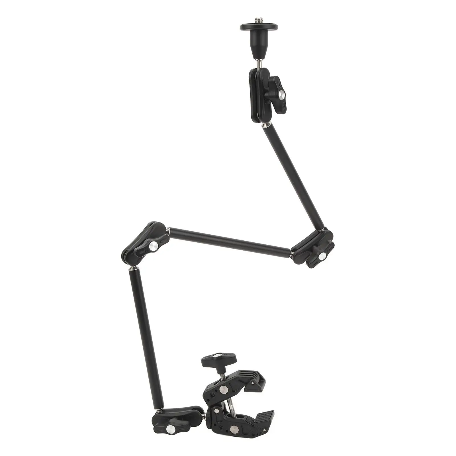 Adjustable Articulating Friction Arm for action Cameras & for selfies - 1/4 & 3/8 Thread, Portable Camera Mount