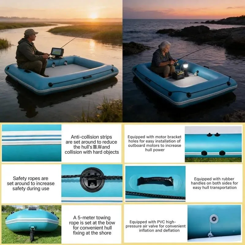 Hot Selling Portable Anti Collision Inflatable Pontoon Platform for Ship Docking Fishing Swimming and Home Backyard Pools