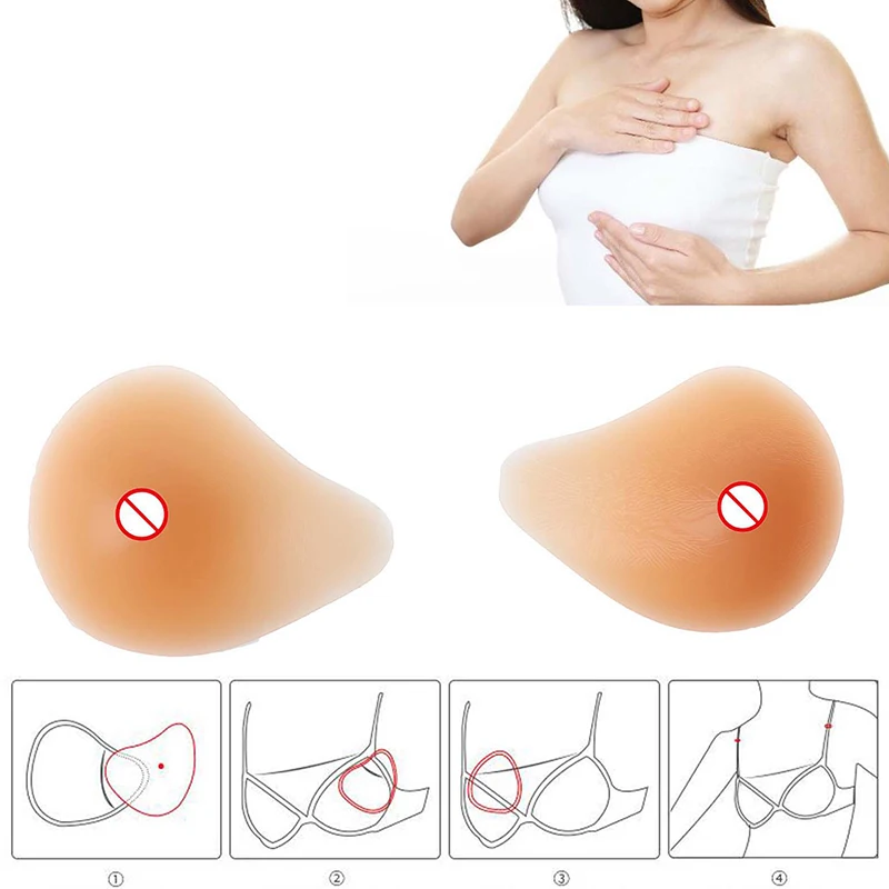 1pcs Silicone Breast Form Support Artificial Spiral Silicone Breast Fake False Breast Cosmetic Healthy Tools