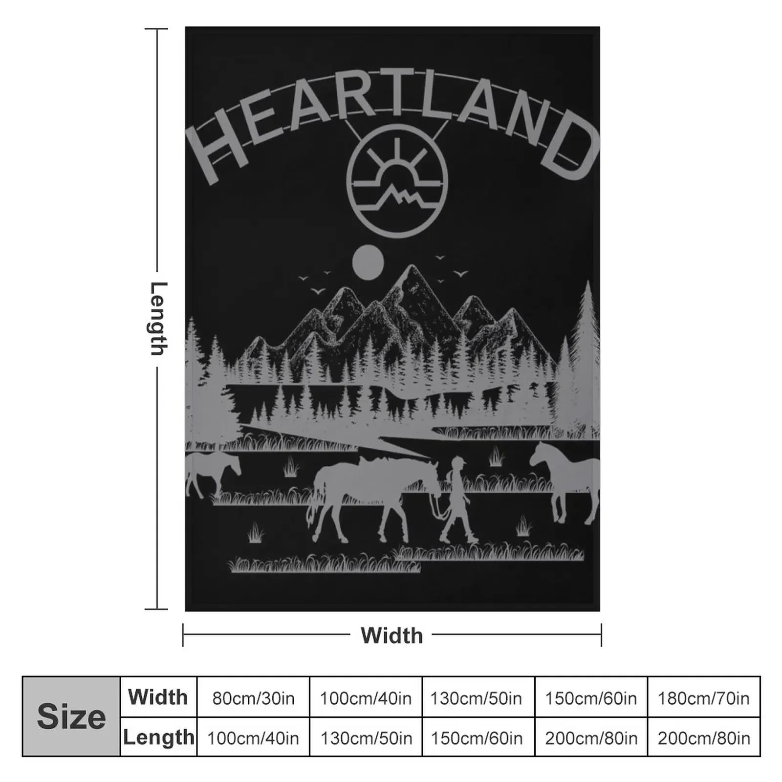 New Heartland, Heartland Ranch , Horse Lover, farmer heartland, Heartland Retro Vintage, Ranch Lover, Horse Owner Throw Blanket