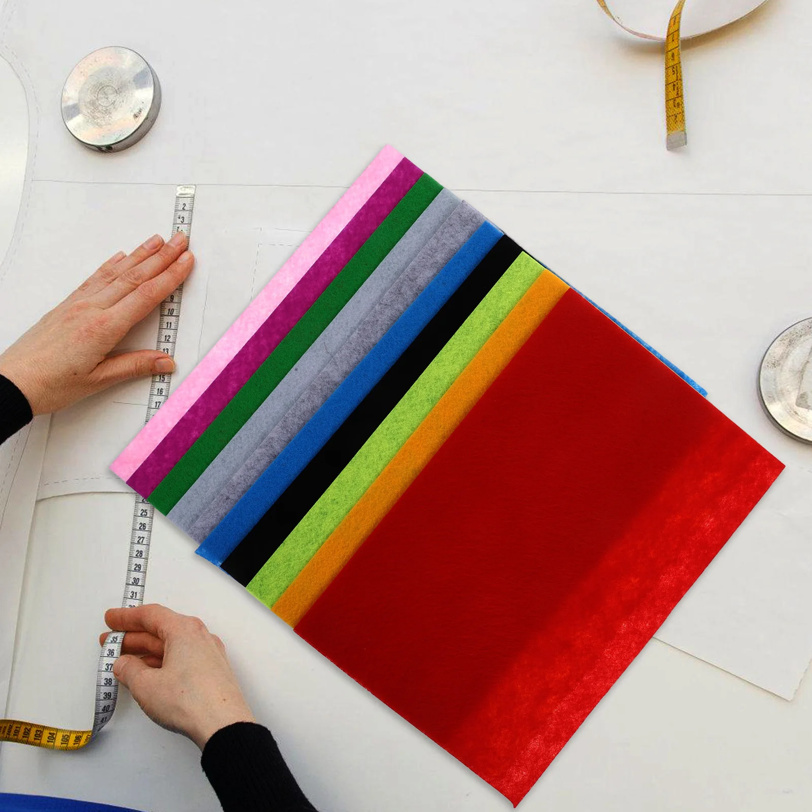 

20 pcs Felt Sheets For Crafts Felt Fabric Rectangles Soft Craft Material Vibrant Colors Pre-Cut Sewing Diy Scrapbooking Quilting