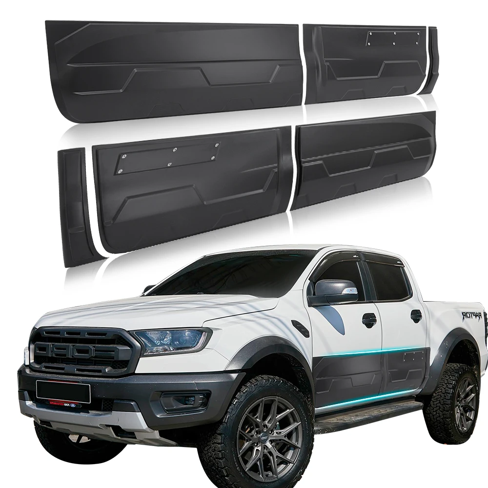 

Side Body Cladding Molding Guards Matte Black 4PCS For Ford Ranger Raptor 2015 2016 2017 2018 2019 2020 2021 2022