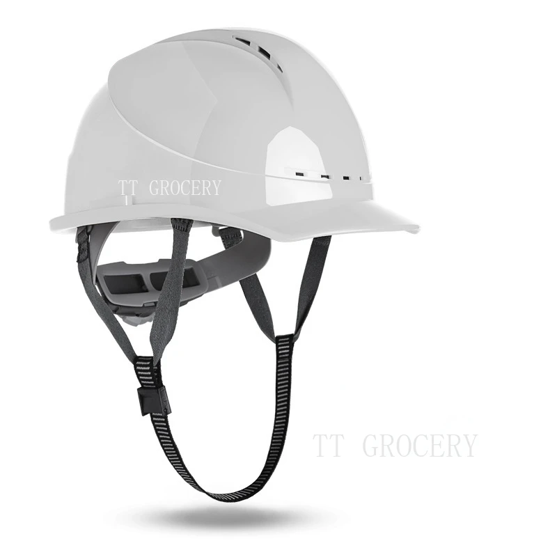 Sombrero duro de seguridad para el trabajo para hombre y mujer, casco de seguridad de construcción ventilado ranurado para ingeniero, Industrial