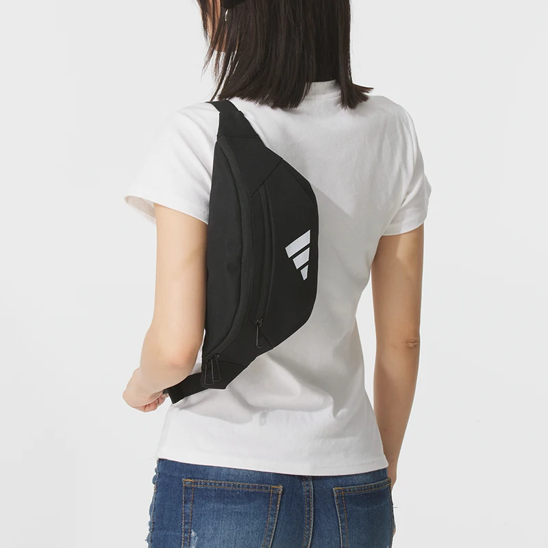 Adidas Essentials 2.2L Brand Classic Logo Casual Versatile Solid Color Lightweight Portable Daily Waist Bag Chest Bag Women's Model Jm7155