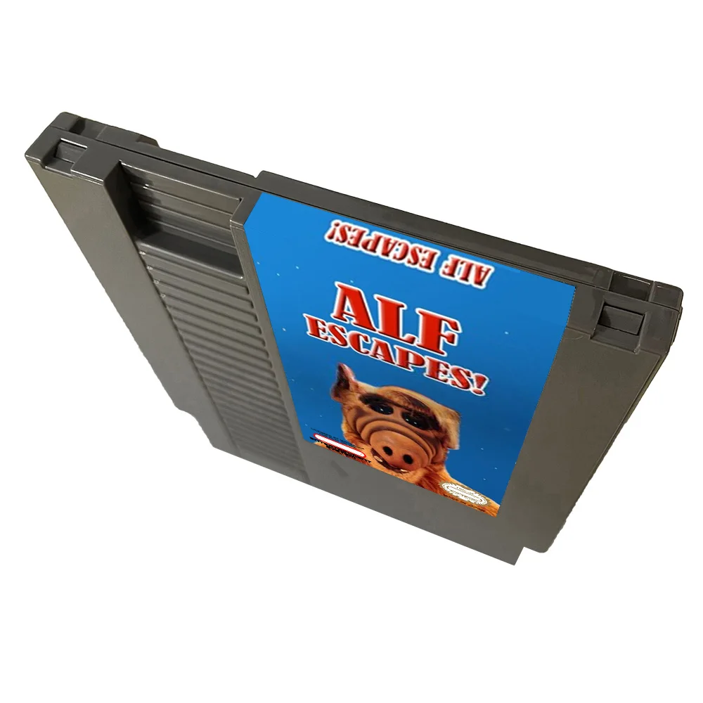 ALF Escapes NES Rom Hack - خرطوشة ألعاب إصدار 8 بت 72 دبابيس PAl/NTSC لوحدة تحكم نظام الترفيه نينتندو - اللغة الإنجليزية