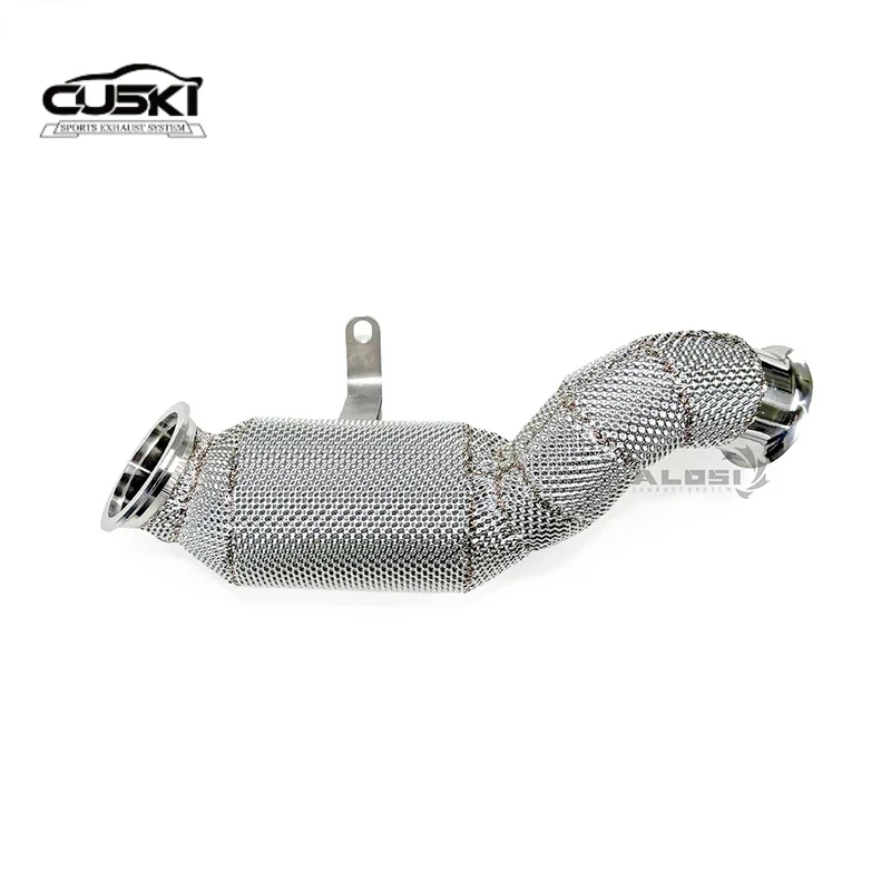 Hochleistungs-Fallrohr aus Edelstahl 304, passend für Mercedes Benz E200 E250 E300 2014–2020, 2.0T M274 Kfz-Auspuff