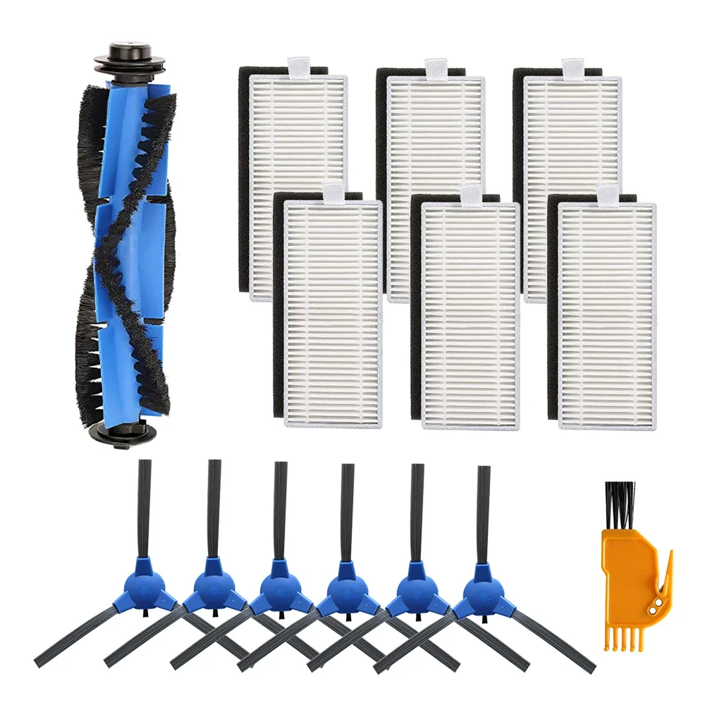 Robot Side Brush Hepa Filter Mop Replacement Kit Compatible for Eufy Robovac 11S 30 30C 15C 12 Vacuum Cleaner Parts