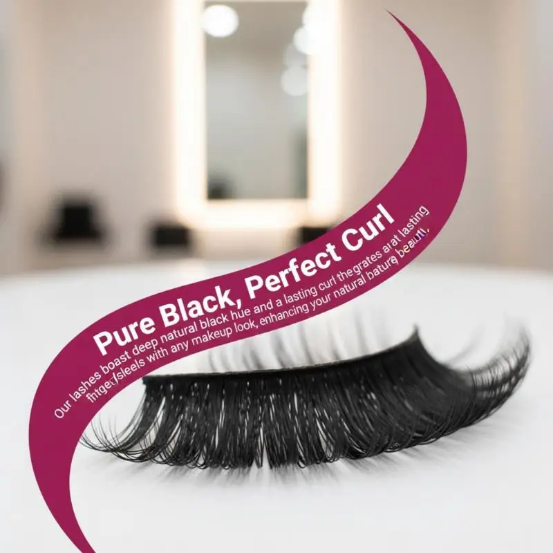 Mink Eyelash Extensions Individual Mix Lashes Tray Premium Volume Fluffy Lashes Soft and Lightweight for DIY Beauty and Makeup