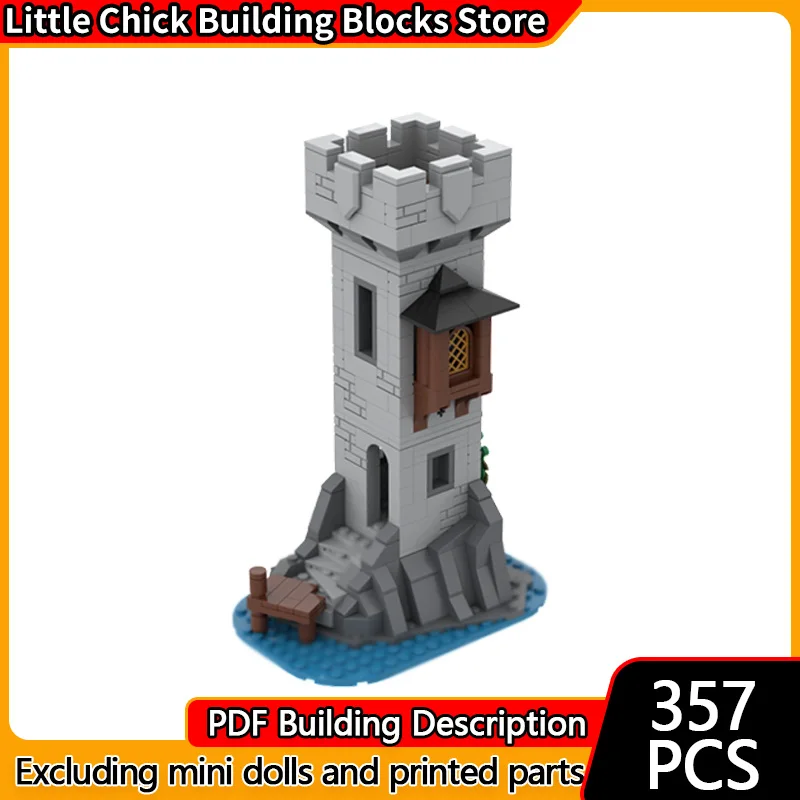 

Средневековый замок, модель MOC, строительные кирпичи, средневековый остров, башня, модульные технологии, подарки, праздник, сборка, детские игрушки, костюм