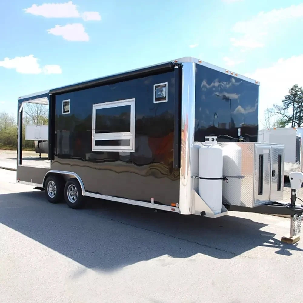 

CE & EEC Certified Concession Catering Mobile Fast Food Cart New Condition Mobile Kitchen Food Trailer