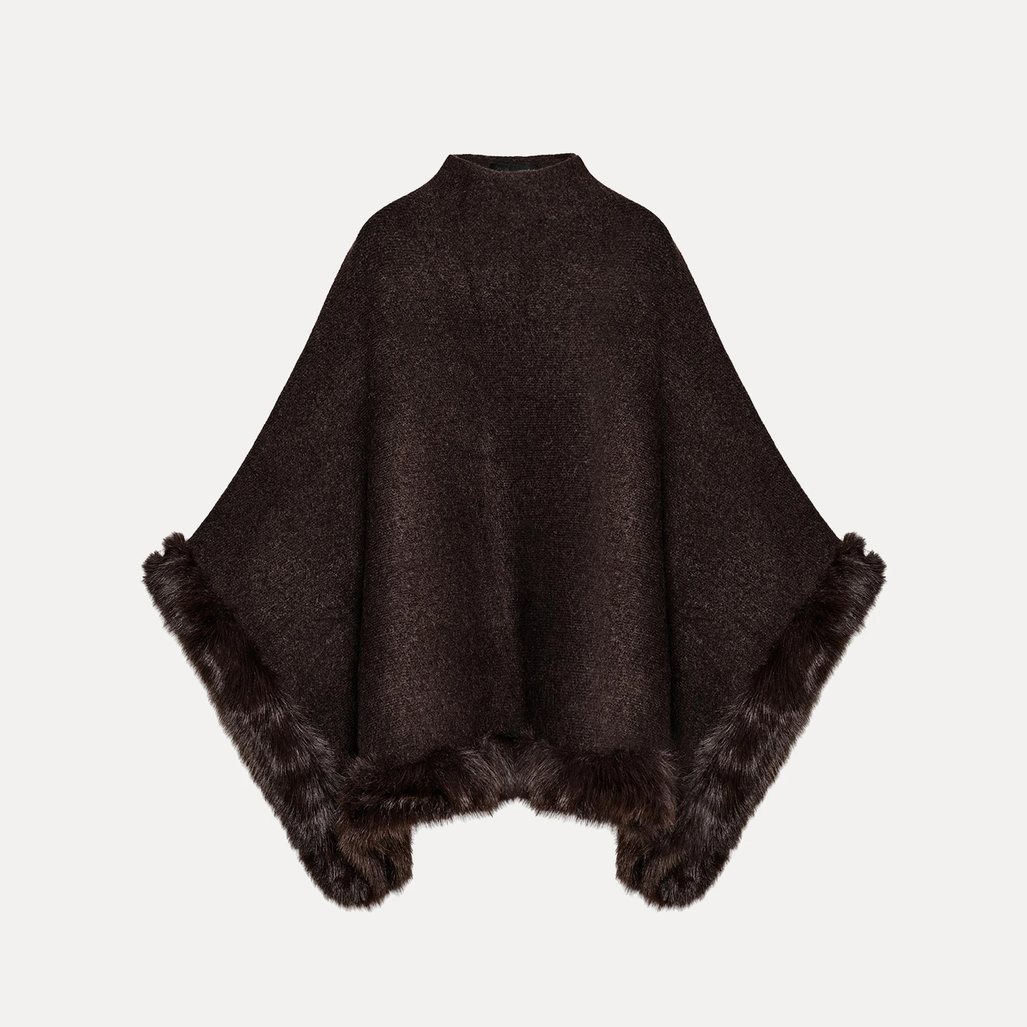 معطف نسائي لخريف 2025 بتأثير الفرو الصناعي سترة واقية من الرياح ملابس خارجية مستديرة Ne مادة أخرى 00% طول منتظم