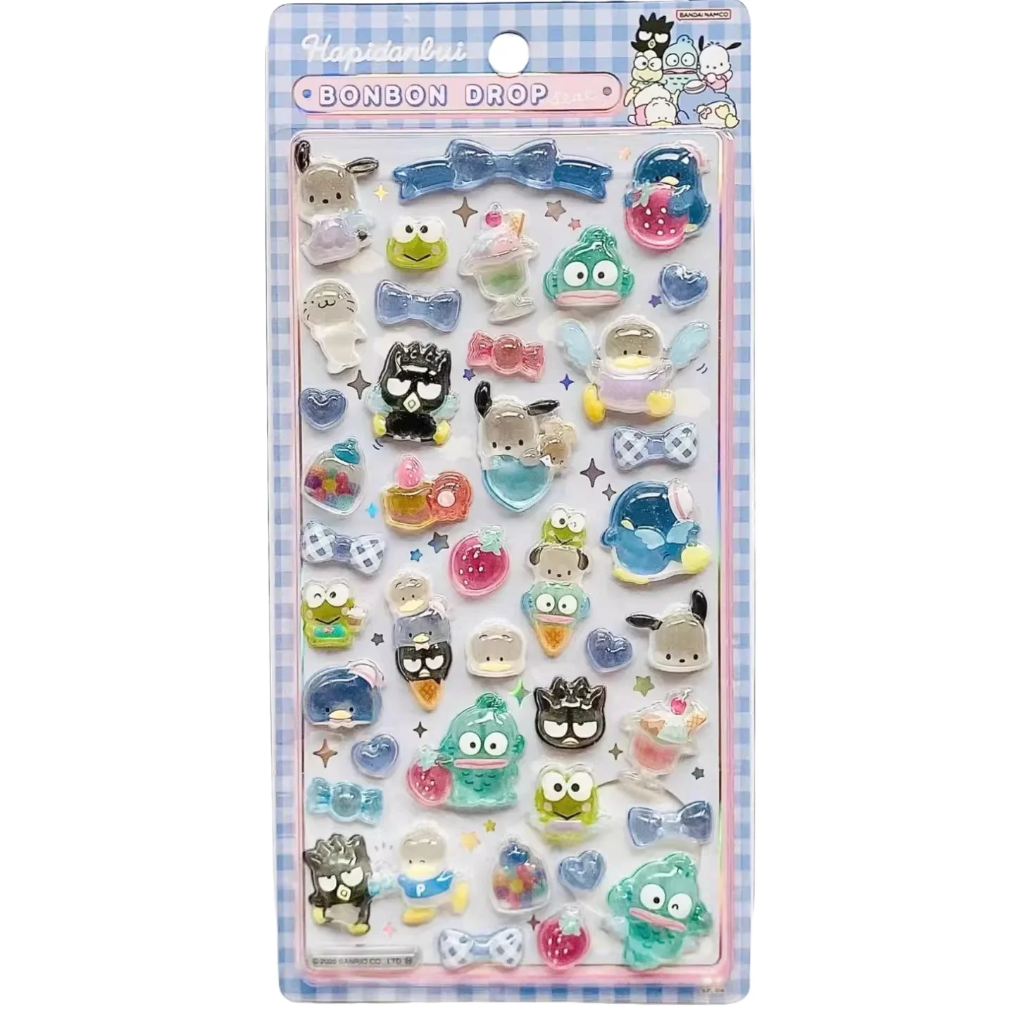 Sanrio Hello Kitty Hangyodon autocollant en cristal en Relief tridimensionnel bricolage coque de téléphone ordinateur portable caméra décorer fille cadeau d'anniversaire