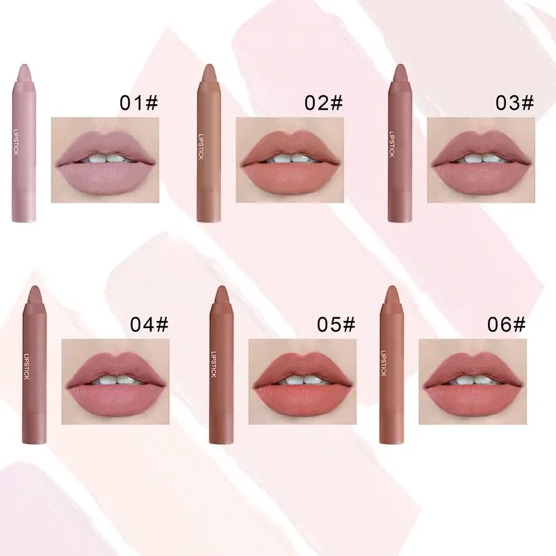 Subgloss Velvet Lipstick Pen Mist Color Bean Paste Color Milk Tea Color Lip Balm Color Not Fade Rotating Lipstick Pen