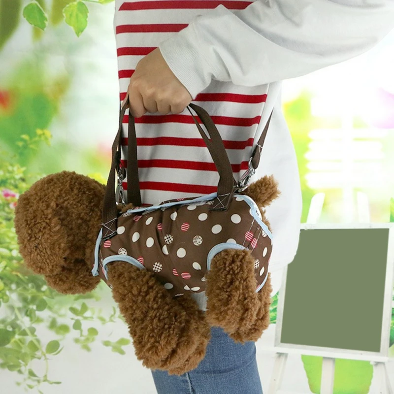 3 in 1 Pet Dog Hand Bag Carrier For Dogs Portable Four-legged Puppy Straddle Packs Shoulder Bag Vest Traction Rope For Yorkshire