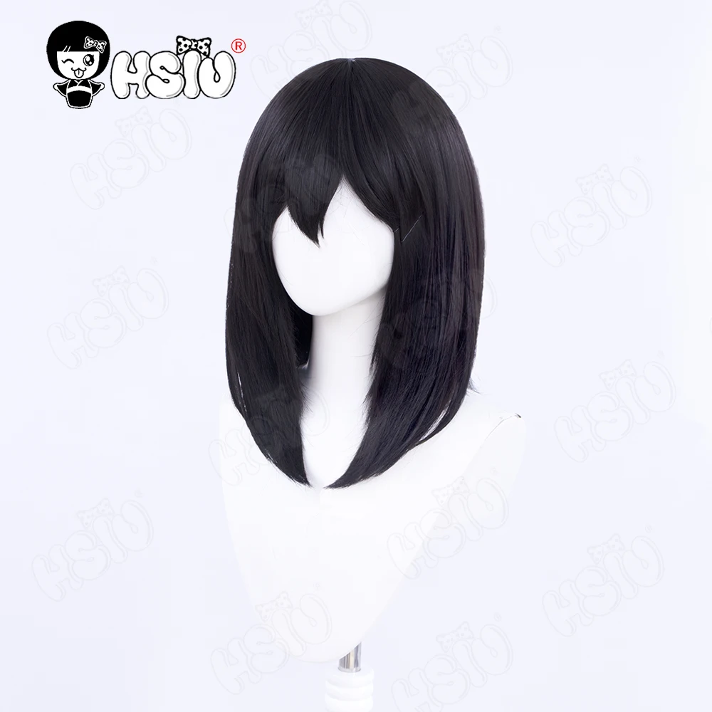Shimizu kiyoko Cosplay Wig Anime haikyuu cosplay Wig HSIU 45cm Black Long hair Synthetic Wig+ Wig Cap haikyuu cosplay