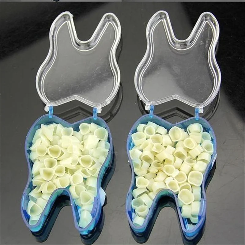 50Pcs/Box Dental Temporary Crown Kit Material Front Anterior Tooth Veneer Posterior Oral Care Posterior Molar Crown