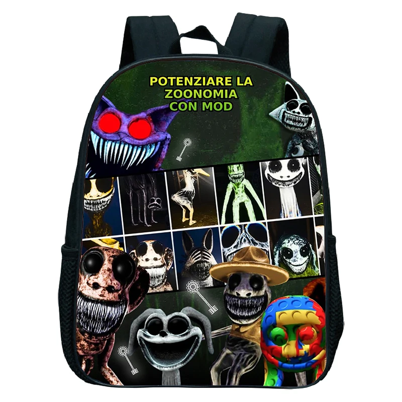 Gioco Horror con zaino con stampa 3D di zomomaly per bambini ragazzi ragazze scuola materna zainetto divertente cartone animato bambino Bookbag regalo