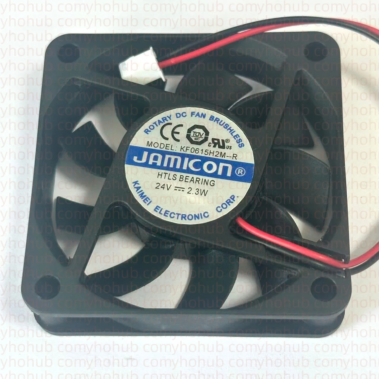 

Jamicon KF0615H2M-R DC 24 В 2,3 Вт 60x60x15 мм 2-проводной охлаждающий вентилятор для сервера