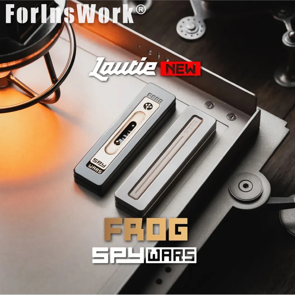 LAUTIE “Frog” Mechanical Fidget Slider SpyWars Series Innovative Mechanism Signature Tactile Experience Slider Fidget EDC Toy