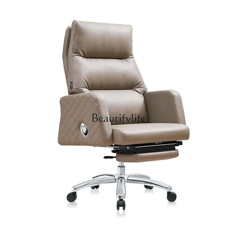 

Z.*Furniture matching office boss chair reclining computer chair lifting foot support seat