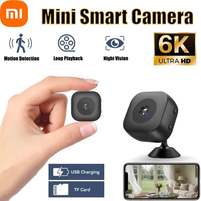 Xiaomi Mini 6K HD Camera WiFi Wireless Monitoring Security Protection Remote Monitor Camcorders Video Surveillance Smart Home