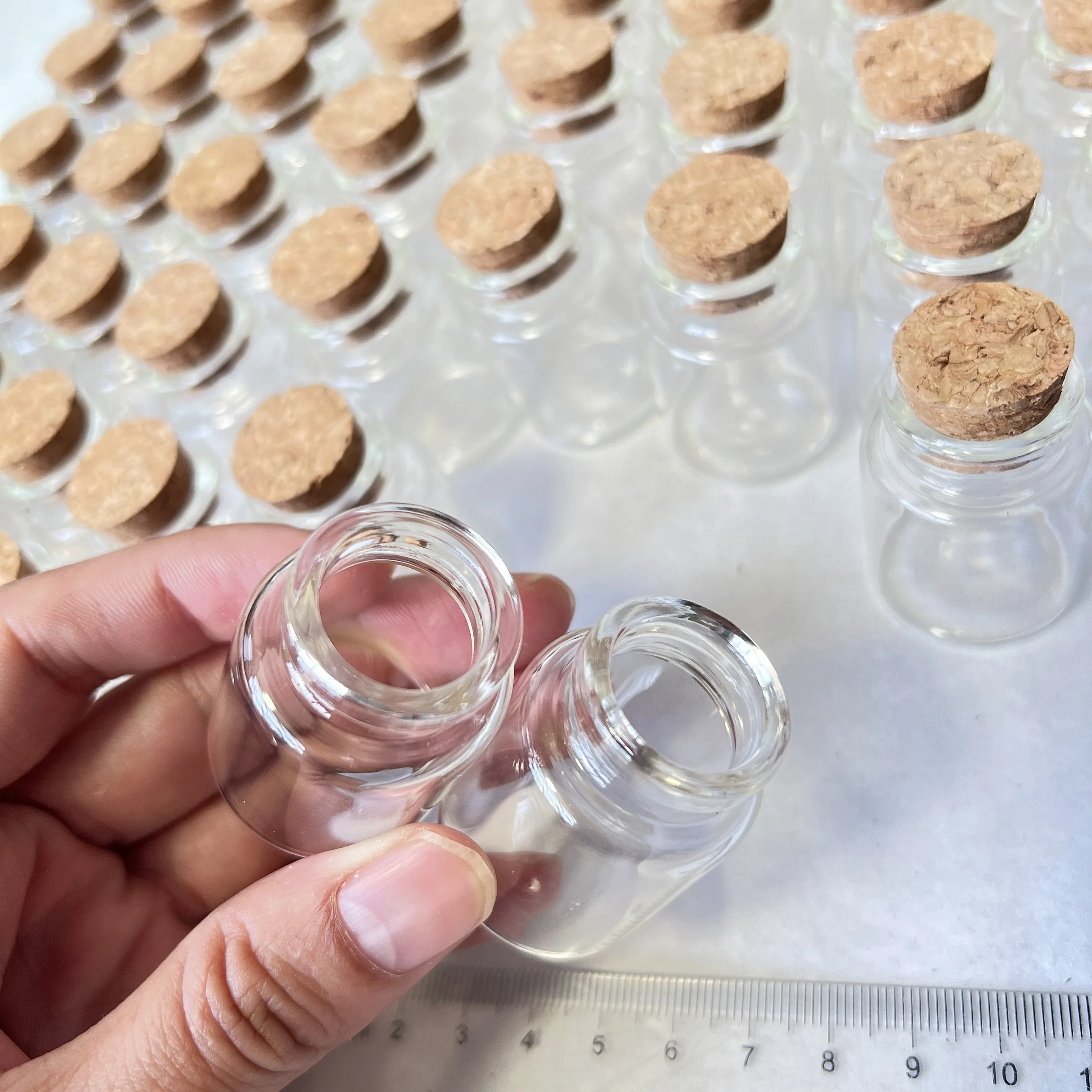 30/100 Pcs 15ml แก้วขวด Cork T - Bottle Stopper Set บทวิจารณ์และราคา