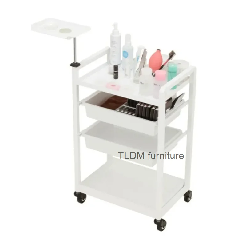 

Nordic Drawing Room Beautify Salon Trolley Multifunction Serving Manicure Salon Trolley Carrito Auxiliar Beauty Furniture HDTC