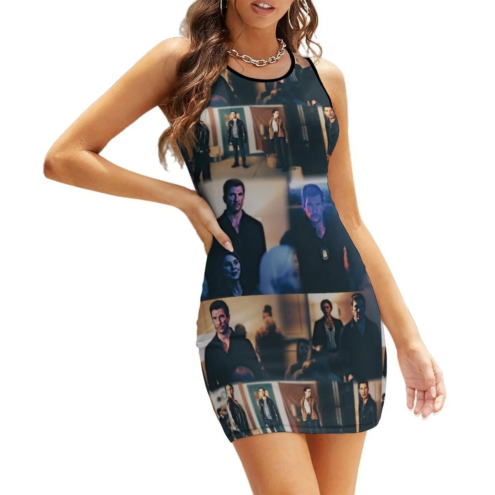

FBI Most Wanted Sleeveless Sundress elegant dresses for women sexy dress Dress for pregnant women Woman dresses