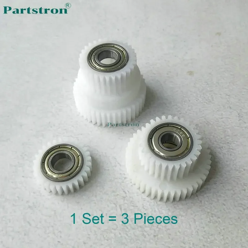 Drive Gear Kit 3Pcs 612-12208 612-82407 612-80017 For use in Riso RV RZ EV EZ RZ 200 220 230 300 310 330 370 390 530 570