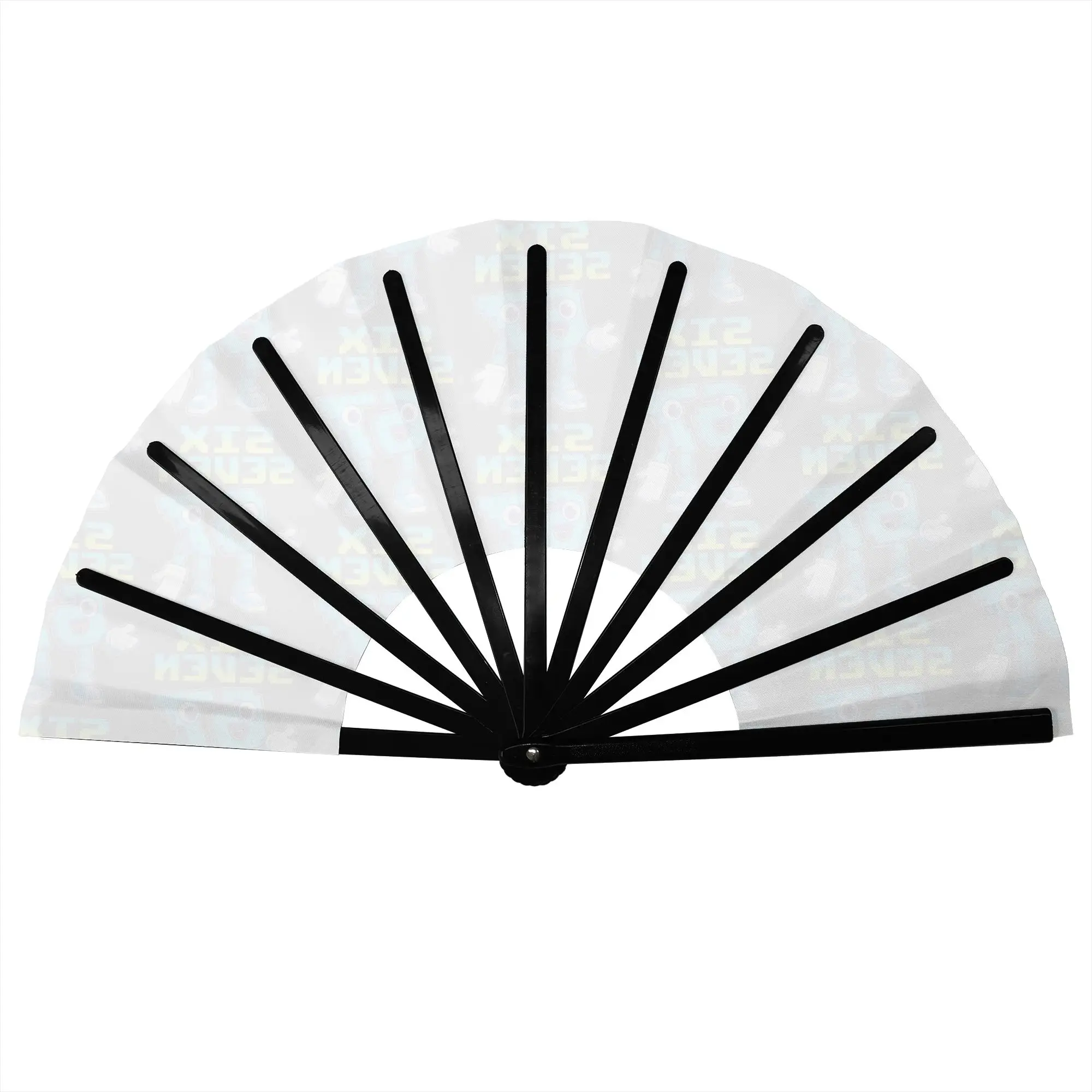 Six Seven 67 Traditional Folding Fan Style Funny Italian Brainrot High-Quality Polyester Fans Gift Elegant Decorative Hand Fan