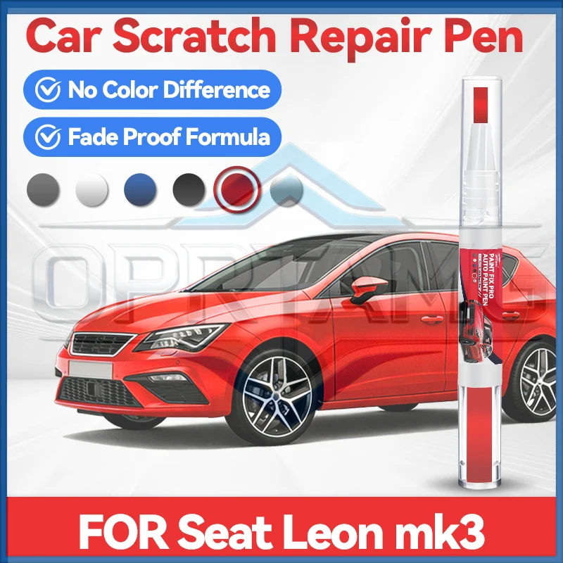 

Ручка-карандаш для ремонта краски Hot Wheel Hub 2026, для ремонта царапин на Seat Leon Mk3, аксессуары для ремонта краски, цвета: асфальтовый синий, белый, красный, миднайт.