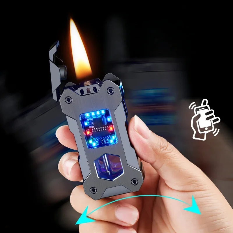 Creative Voice-controlled Arc Kerosene Lighter, Black Technology Induction Ignition, Mecha Style, Cool and Unusual Lighter Gift