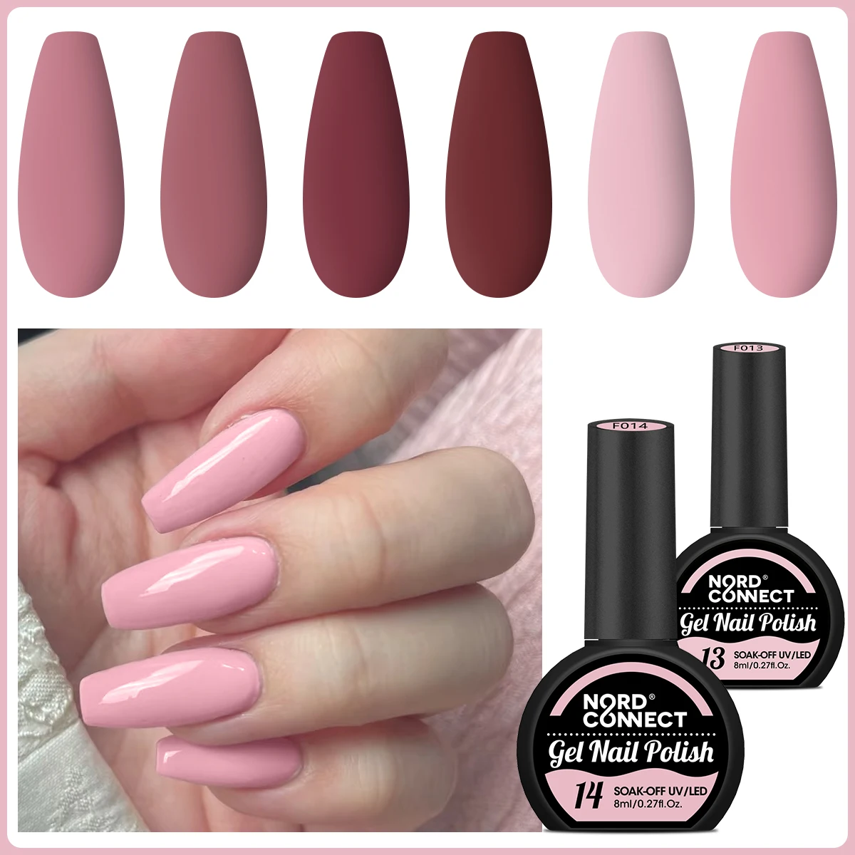 مجموعة طلاء أظافر جل نصف دائرية مكونة من 6 قطع - ألوان زاهية للربيع والصيف، مجموعة فنية أظافر LED شبه دائمة قابلة للتقشير مع P #5