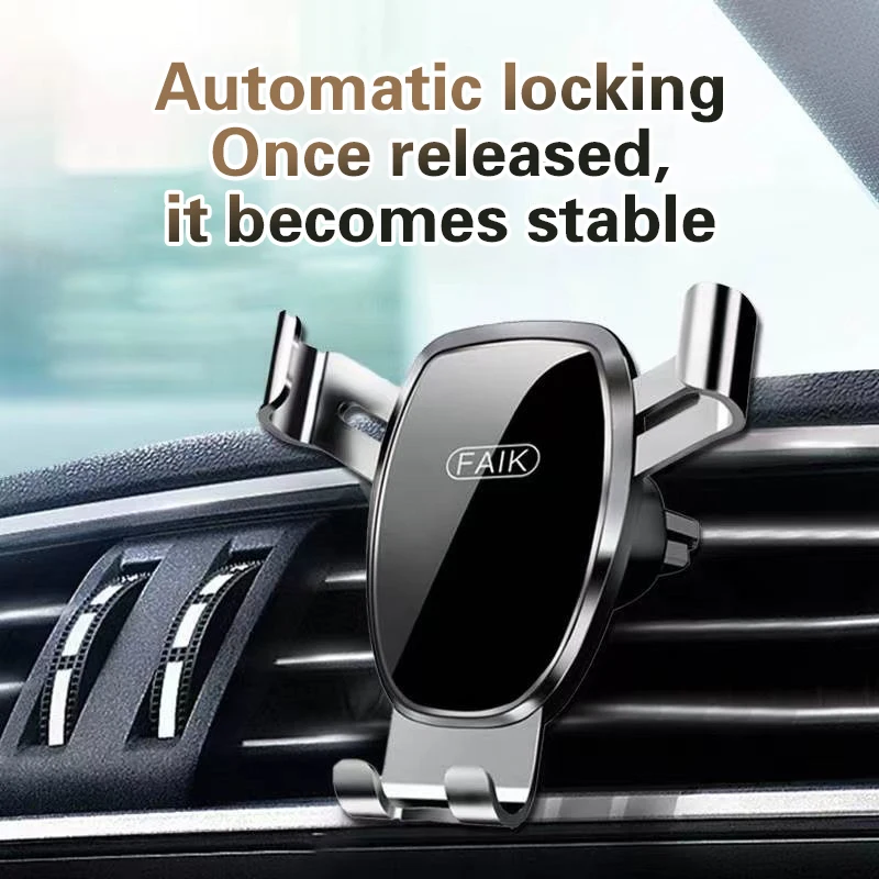 Car Phone Holder Stand Mobile Smartphone Air Vent Gravity Car Mount GPS Support In Car Bracket For IPhone Xiaomi Huawei